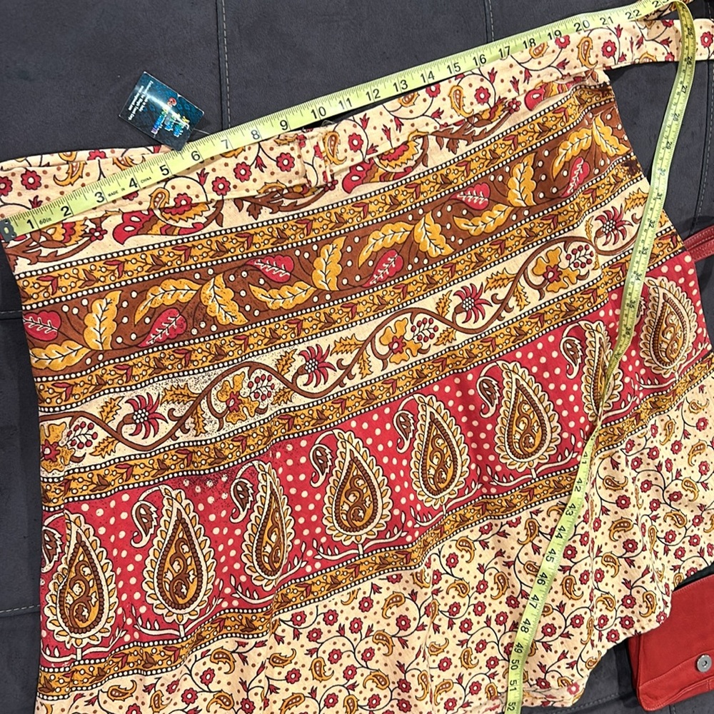 Authentic Made in India Wrap Around Hippie Skirt Mid Length - Picture 15 of 16